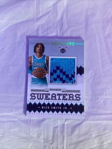 Nick Smith Jr. 2023-24 NBA Hoops Winter Rookie Sweaters RC #RSW-NSJ Hornets