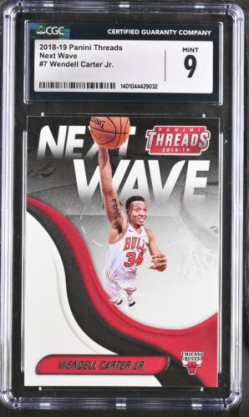 2018 Threads Wendell Carter Jr. #7 CGC 9