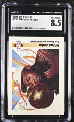 1991 SkyBox Michael Jordan #334 CGC 8.5