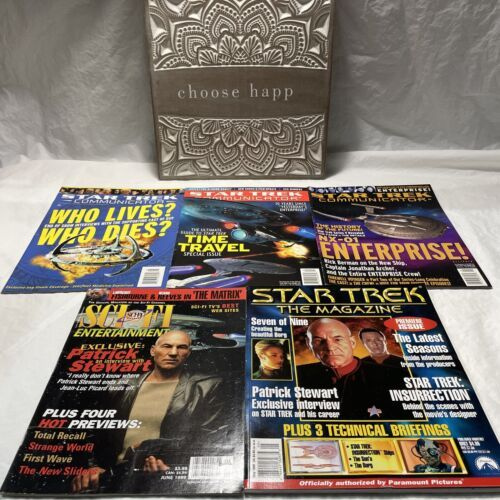 LOT OF 5 STAR TREK MAGAZINES - Communicator, Sci-Fi Entertainment, The Magazine