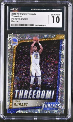 2018 Threads Kevin Durant #5 CGC 10