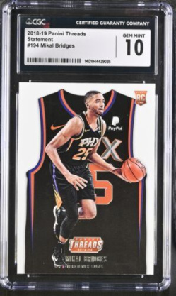 2018 Threads Mikal Bridges #194 CGC 10