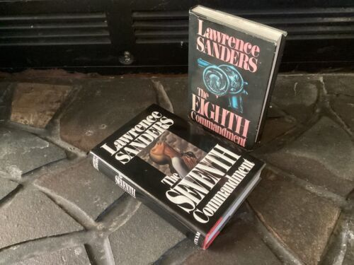 Lot Lawrence Sanders “ The Seventh” & “Eighth Commandment“ - 1st Print & BCE