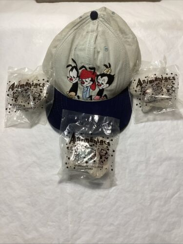 Animaniacs - Yakko, Wakko, and Dot - Burger King Toys Circa 1996 + Baseball Cap