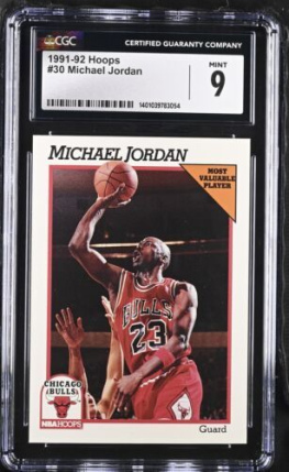 CGC MINT 9 - 1991 Hoops - Michael Jordan - #30
