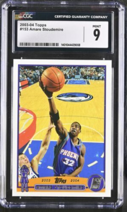 2003 Topps Amare Stoudemire #153 CGC 9