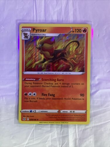 Pokemon Card Lost Origin 029/196 Pyroar Holo Rare *MINT*!! Fresh Unplayed