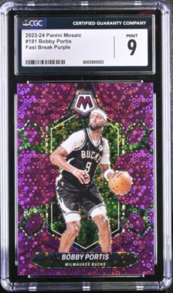 2023-24 Optic Jalen Brunson #158 Aqua 017 /249 CGC 10