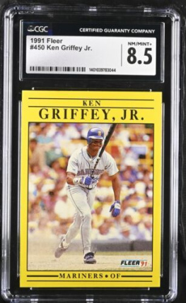 1991 Fleer Ken Griffey Jr. #450 CGC 8.5