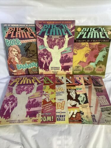 Bitch Planet Comic Book Lot of 9 Issues & 1 TPB, Image 2014, Optioned by Amazon