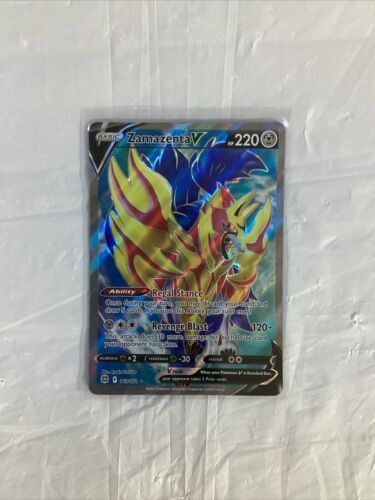 Zamazenta V 163/172, Full Art Holo, 2022 Brilliant Stars, NM - Pokemon TCG