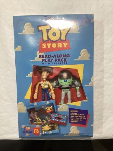 Disney Pixar Toy Story Read Along Play Pack Cassette &Figures NEW FACTORY SEALED