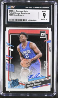 2023 Optic Kobe Brown #284 CGC 9