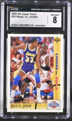 1991 Upper Deck Magic vs. Jordan #34 CGC 8
