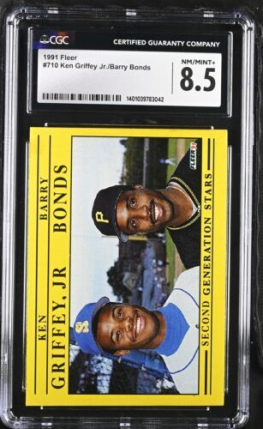 1991 Fleer Ken Griffey Jr./Barry Bonds #710 CGC 8.5