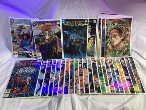 Lot Of 40 Star Trek Comic Books DC Comics, Including First 19 of Vol 1 from 1984