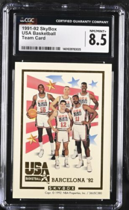 CGC NM/MINT+ 8.5 - 1991 SkyBox USA Olympics Basketball Dream Team