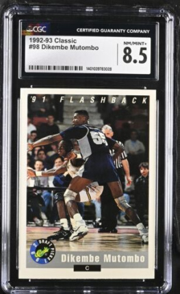 1992 Draft Dikembe Mutombo #98 CGC 8.5