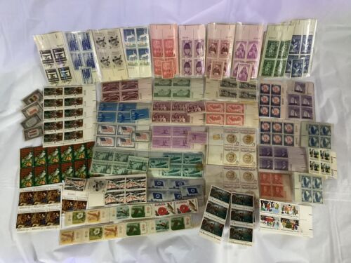 Huge Lot Of Antique Stamps - Single & Blocks Of Stamps From Early 1900s