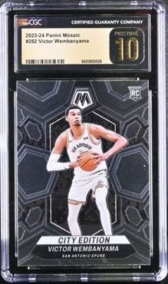 2022-23 University Chrome Mike Miles #88 Green Shimmer Refractor 10 /99 CGC 9