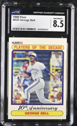 1990 Fleer George Bell #628 CGC 8.5