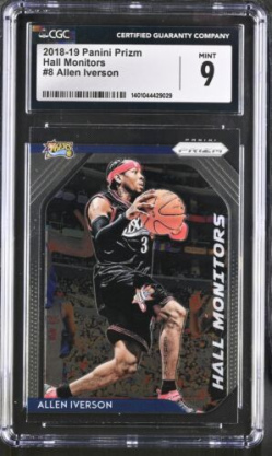 2018 Prizm Allen Iverson #8 CGC 9