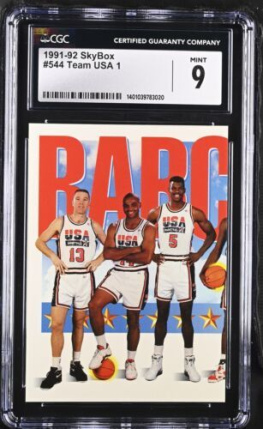 1991 SkyBox Team USA 1 #544 CGC 9