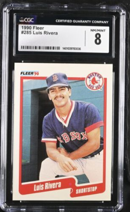 1990 Fleer Luis Rivera #285 CGC 8