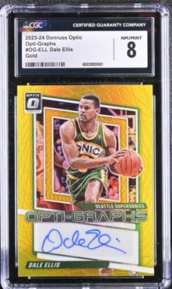 1989 Fleer Michael Jordan #21 All-Star Card CGC 8