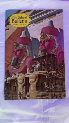 Vintage National Geographic School Bulletin - October 1966 - Egypt, Bike Trails