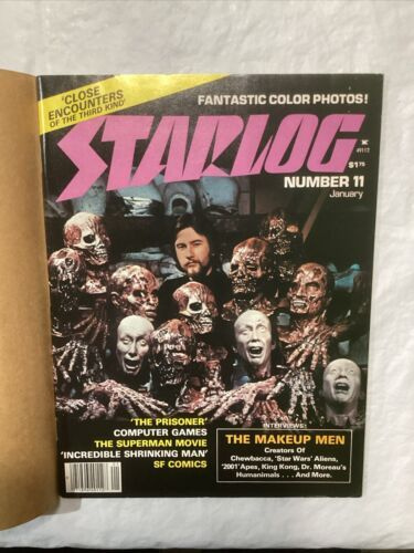 Vintage Starlog Magazine Vol 3, Num 11 January 1978 Film Special FX, Superman 2