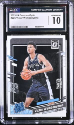 2023-24 Optic Dale Ellis #OG-ELL Gold 07 /10 Autographed CGC 8 NM/MINT