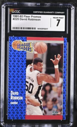 1991 Promos David Robinson #225 CGC 7