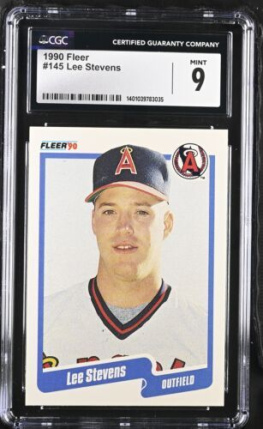 1990 Fleer Lee Stevens #145 CGC 9